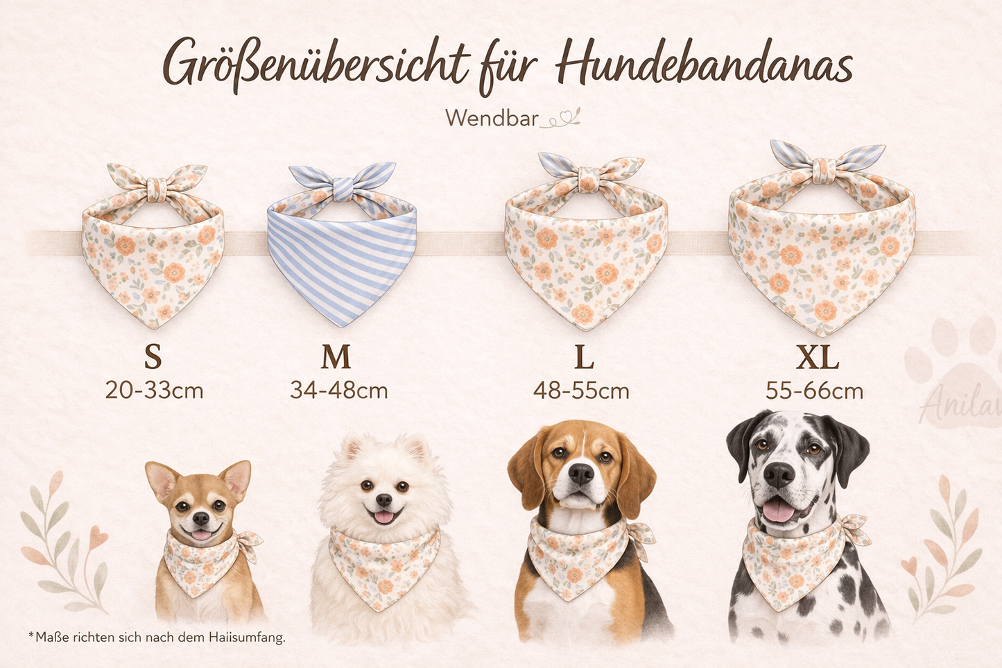 Wende-Bandana zum Binden - Erdbeeren+Rosa + Musselin