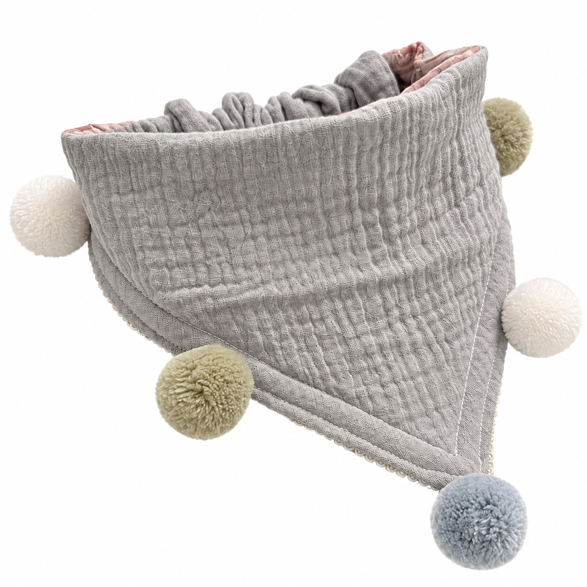 Scrunchie-Bandana - Wintermuffel - Musselin - Halstuch