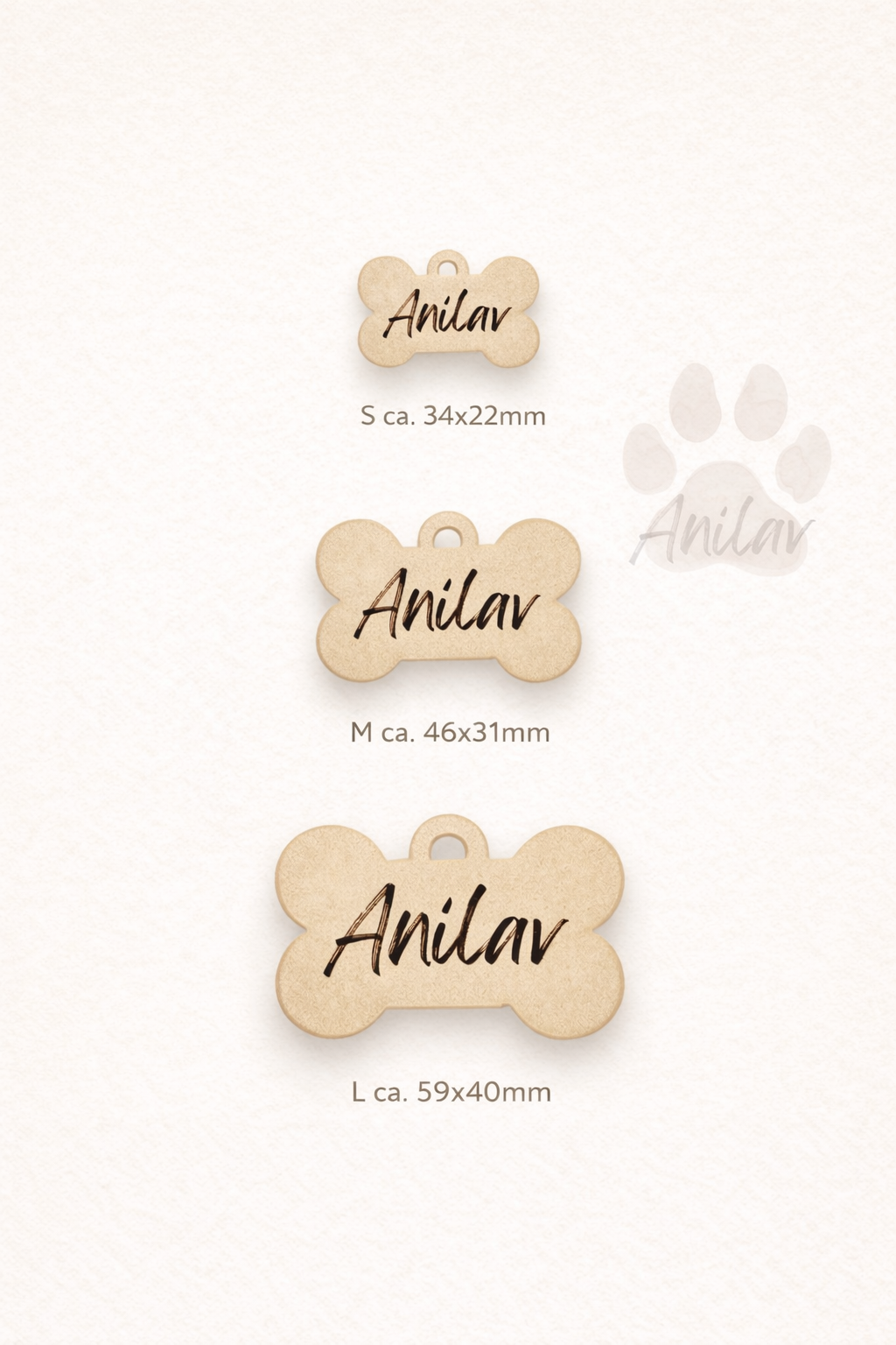 Dog Tag "Matcha" - Starpups Kollektion - Anhänger Hundemarke Halsband