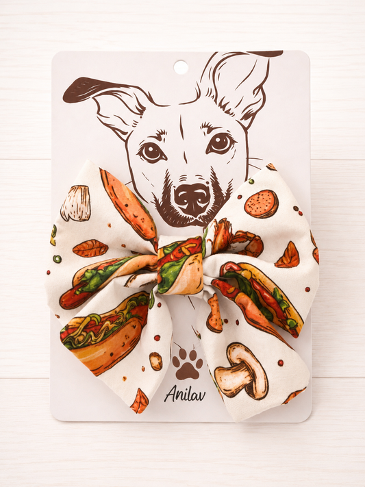 Hund Fliege Matrosenfliege Halsband - Foodie