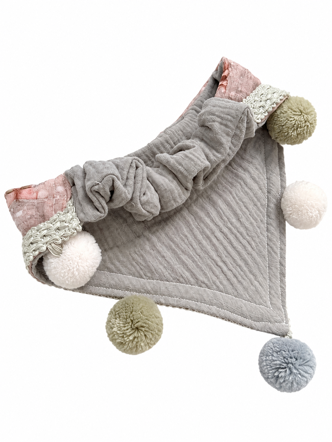 Scrunchie-Bandana - Wintermuffel - Musselin - Halstuch