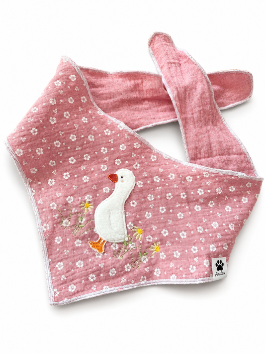 Bandana zum Binden - Gans - Musselin