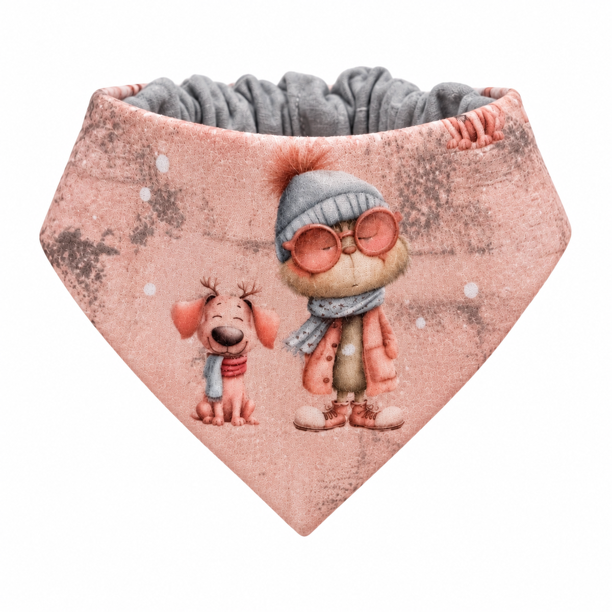 Scrunchie-Bandana - Wintermuffel - Musselin - Halstuch
