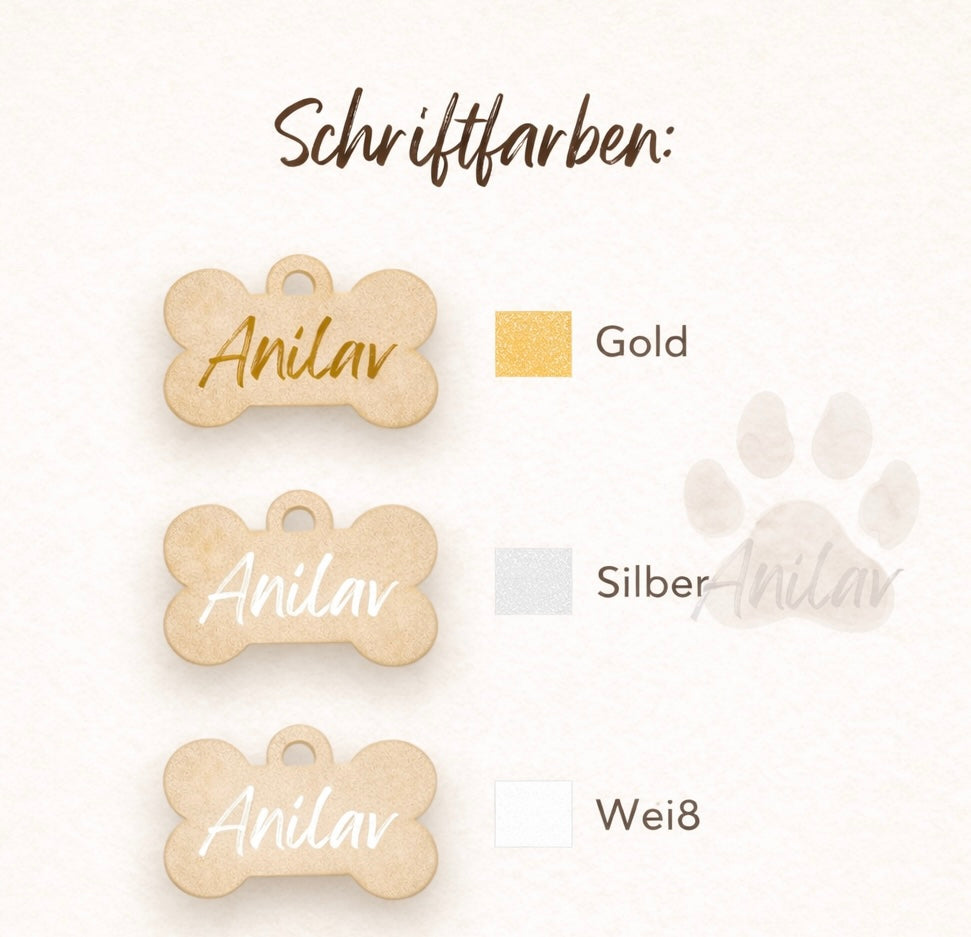 Dog Tag "Erdbeere"- Freche Früchtchen Kollektion - Hundemarke Halsband Anhänger