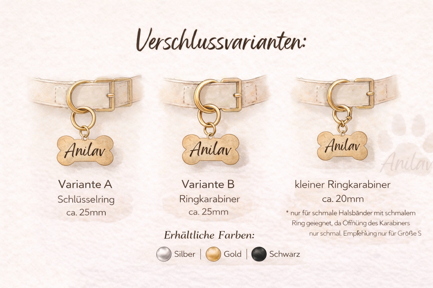 Dog Tag "Erdbeere"- Freche Früchtchen Kollektion - Hundemarke Halsband Anhänger