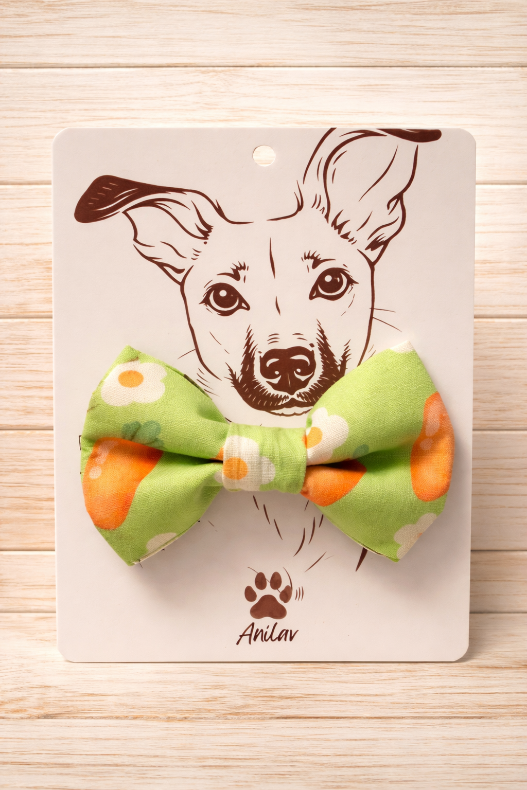 Hund Fliege Halsband - Karotte Ostern Frühling grün