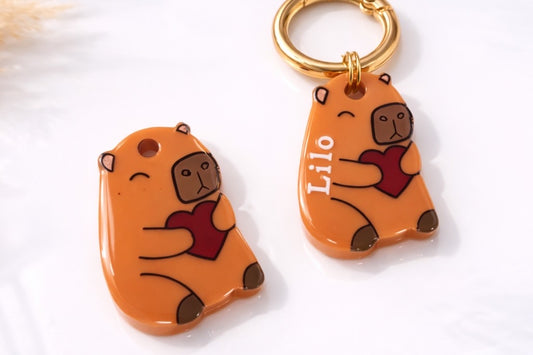 Dog Tag "Capybara"- Süße Fellfreunde Kollektion - Hundemarke Halsband Anhänger