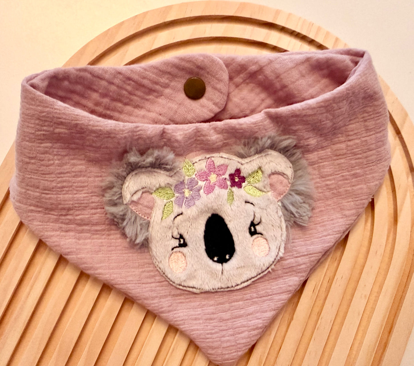 Bandana mit Druckknopf - Koala Boho - Musselin
