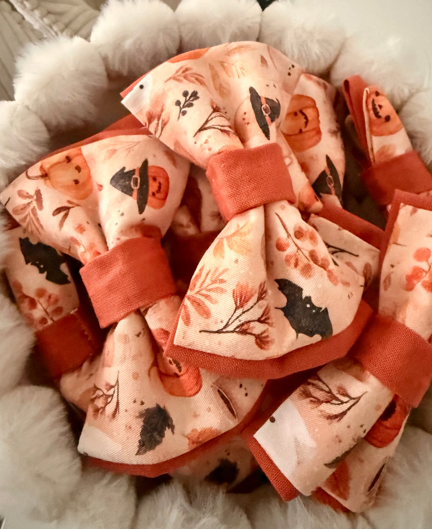 Hund Fliege Halsband - Pumpkin Spice - Herbst Halloween