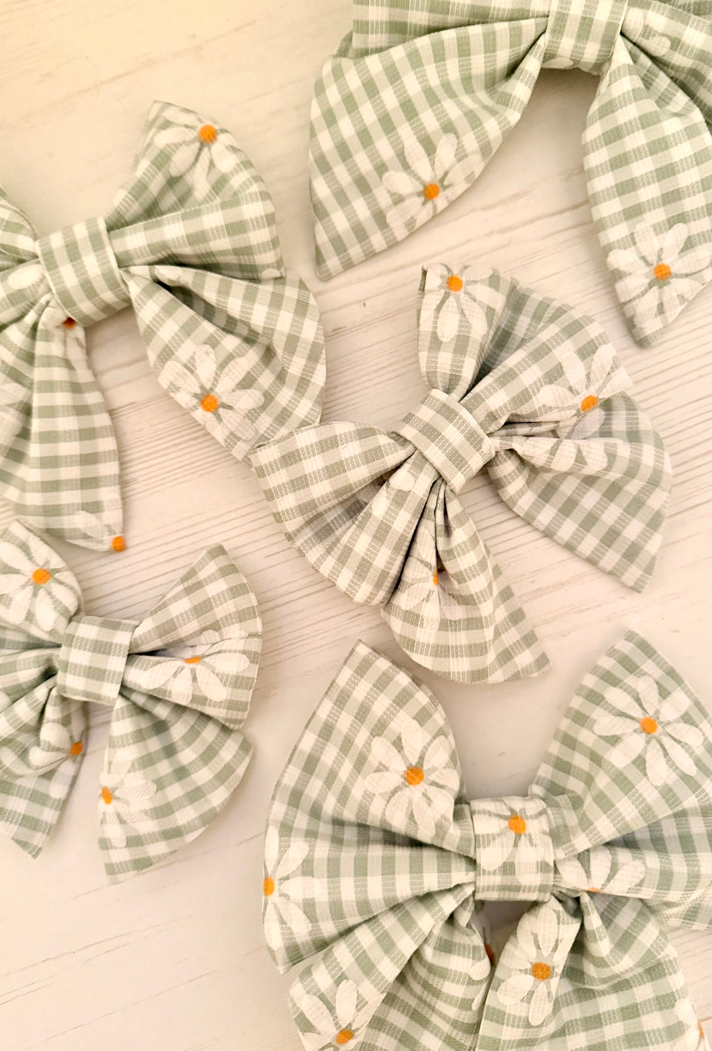 Hund Fliege Matrosenfliege Halsband - Kariert mint Blumen